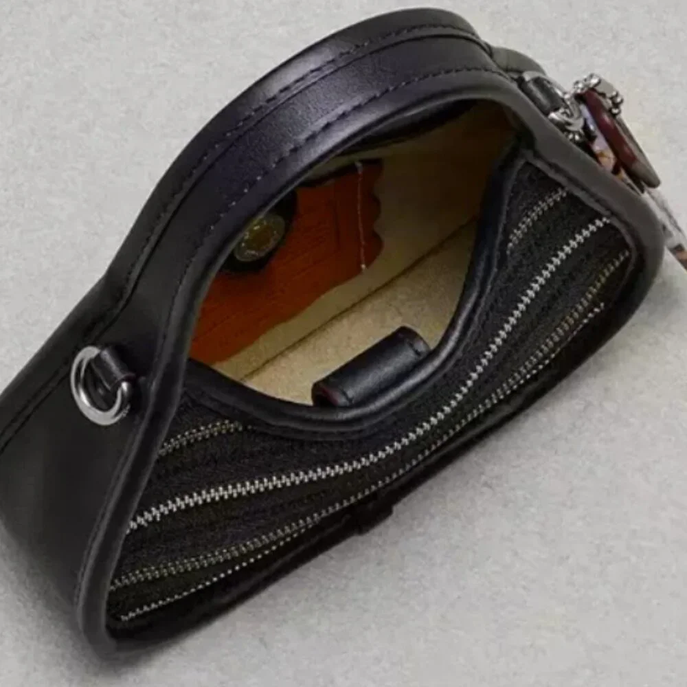 COACHTOPIA Mini Ergo Bag In Upcrafted Zippers - Black NWT - Picture 3 of 6
